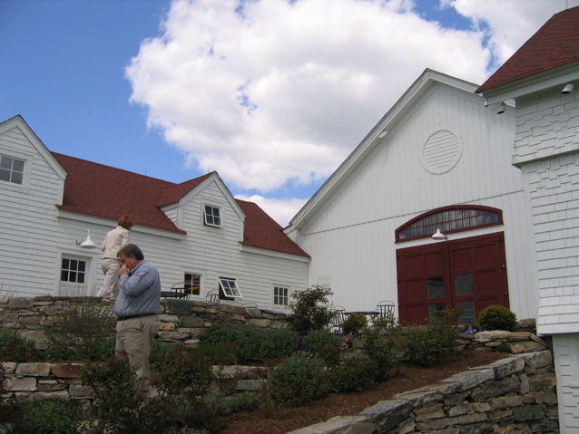 side view of front patio