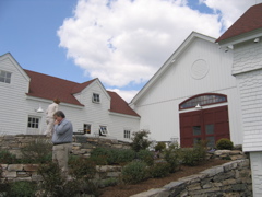 side view of front patio