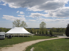 side yard from rear deck
